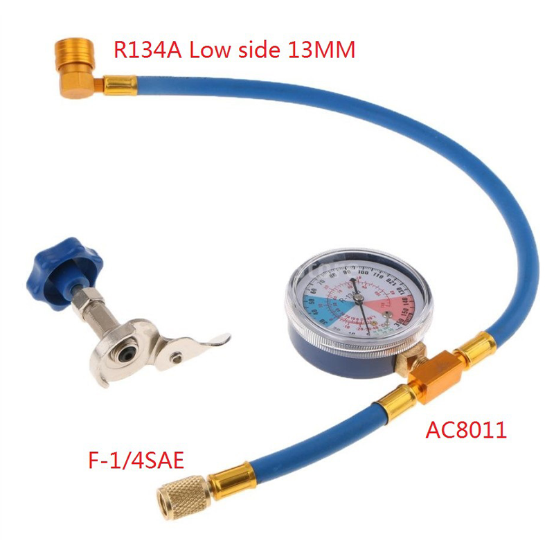 📢📢50% OFF !! ⏰R134a AC Refrigerant Charging Hose with Gauge
