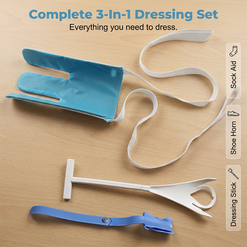 📢📢50% OFF !! ⏰No-Bend Easy-On Sock Aid with Pull Straps