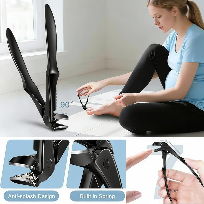 📢📢50% OFF !! ⏰Stainless Steel Curved Nail Clipper – Ergonomic & Easy for Seniors