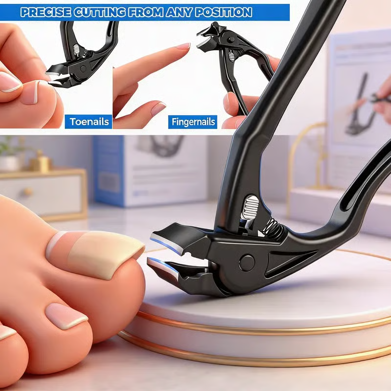 📢📢50% OFF !! ⏰Stainless Steel Curved Nail Clipper – Ergonomic & Easy for Seniors