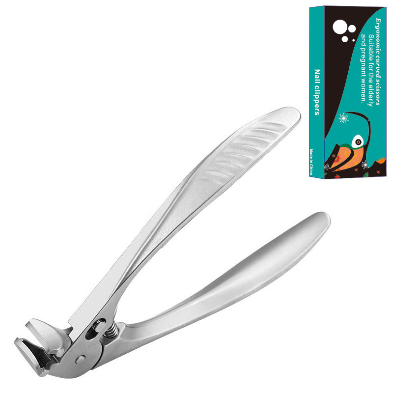 📢📢50% OFF !! ⏰Stainless Steel Curved Nail Clipper – Ergonomic & Easy for Seniors