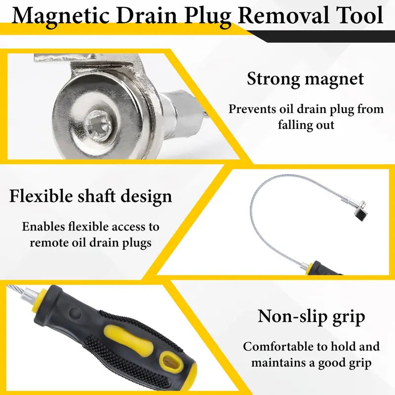 📢📢50% OFF !! ⏰Magnetic Oil Drain Plug Removal Tool