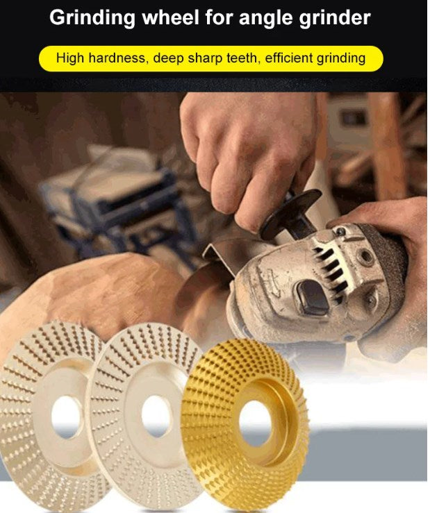 📢📢50% OFF !! ⏰Wood Angle Shaping Wheel – Fast-Cut, Sharp, Wear-Resistant, for Angle Grinder ✨