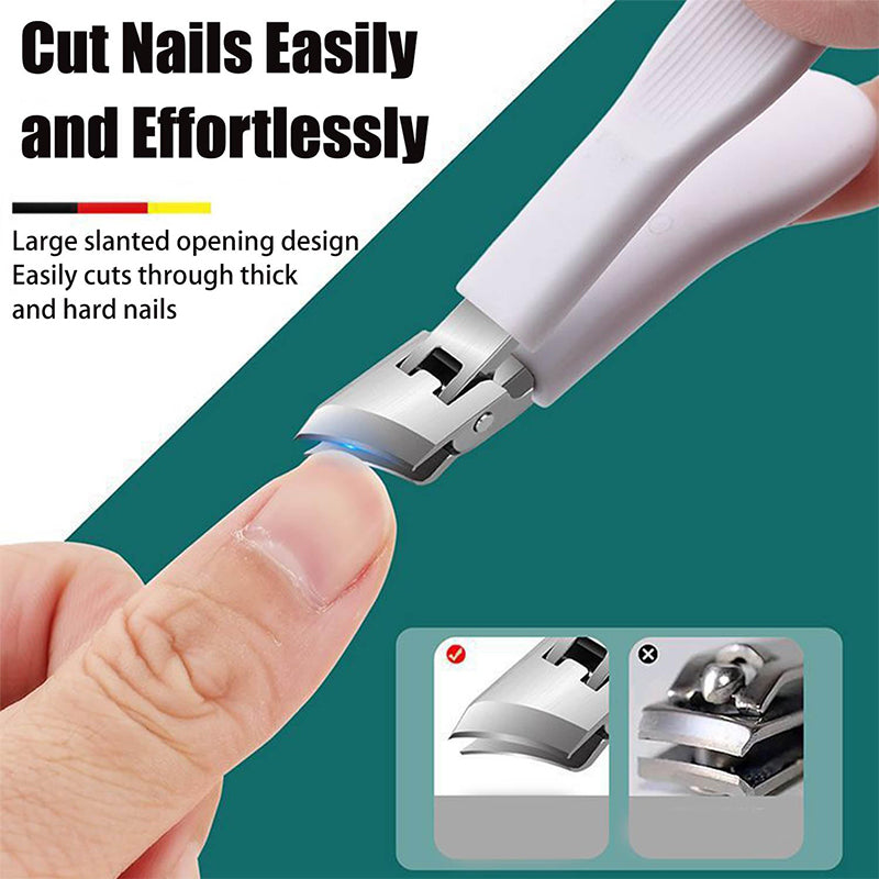 📢📢50% OFF !! ⏰Wide Jaw Opening Anti-Splash Slanted Nail Clipper