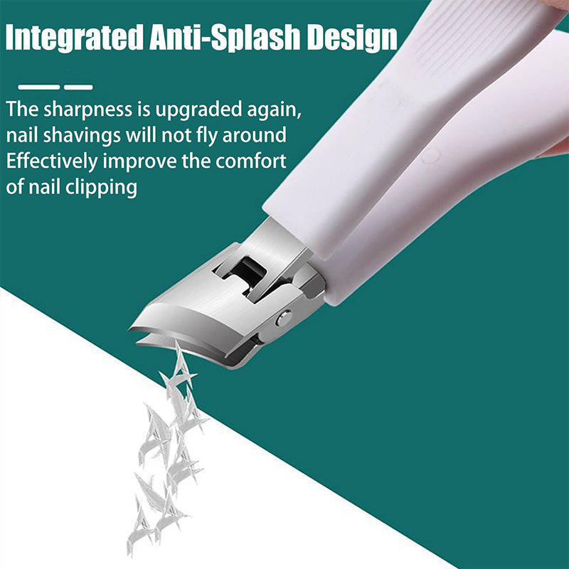 📢📢50% OFF !! ⏰Wide Jaw Opening Anti-Splash Slanted Nail Clipper