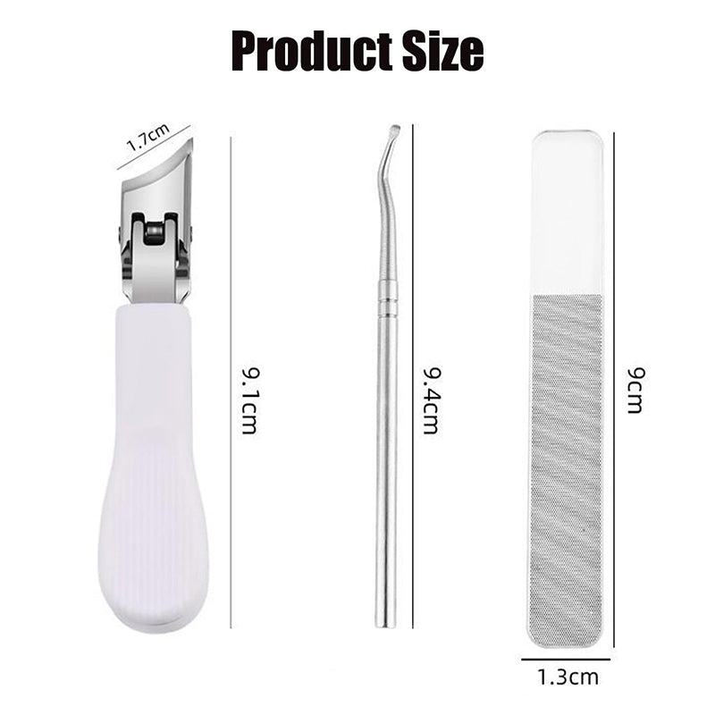 📢📢50% OFF !! ⏰Wide Jaw Opening Anti-Splash Slanted Nail Clipper