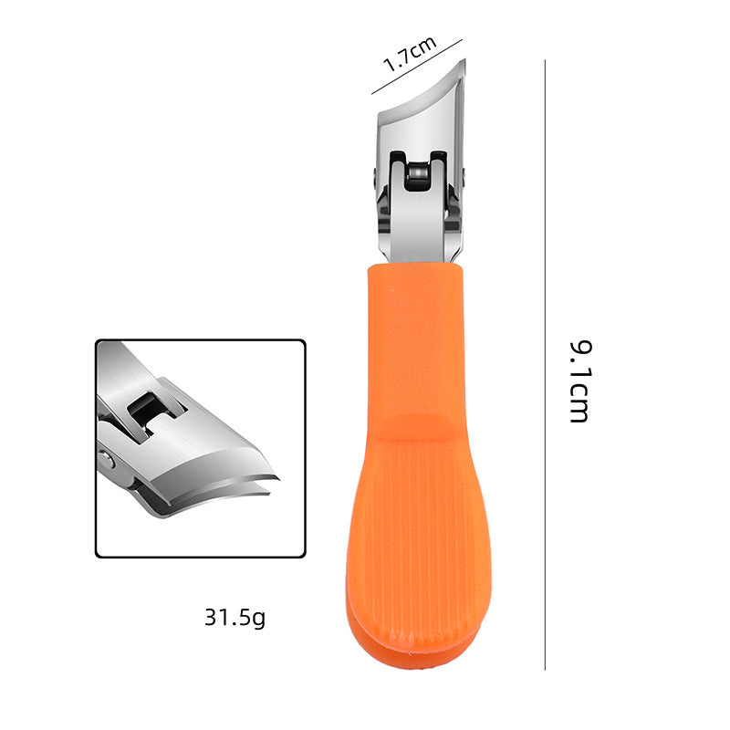 📢📢50% OFF !! ⏰Wide Jaw Opening Anti-Splash Slanted Nail Clipper