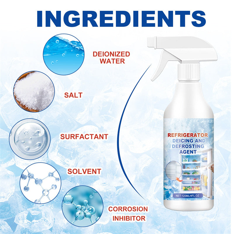 📢📢50% OFF !! ⏰120ml Fridge Freezer De-Icer Spray