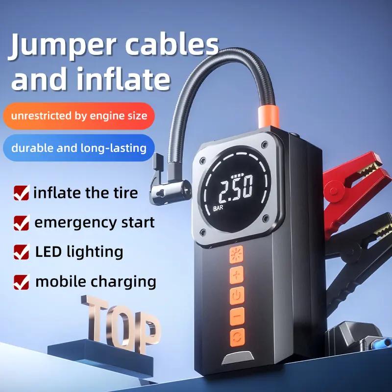 📢📢40% OFF !! ⏰Digital Display Air Compressor and Car Battery Booster