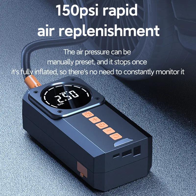 📢📢40% OFF !! ⏰Digital Display Air Compressor and Car Battery Booster