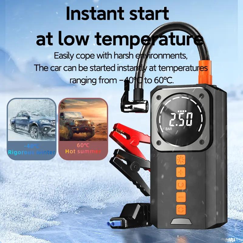 📢📢40% OFF !! ⏰Digital Display Air Compressor and Car Battery Booster