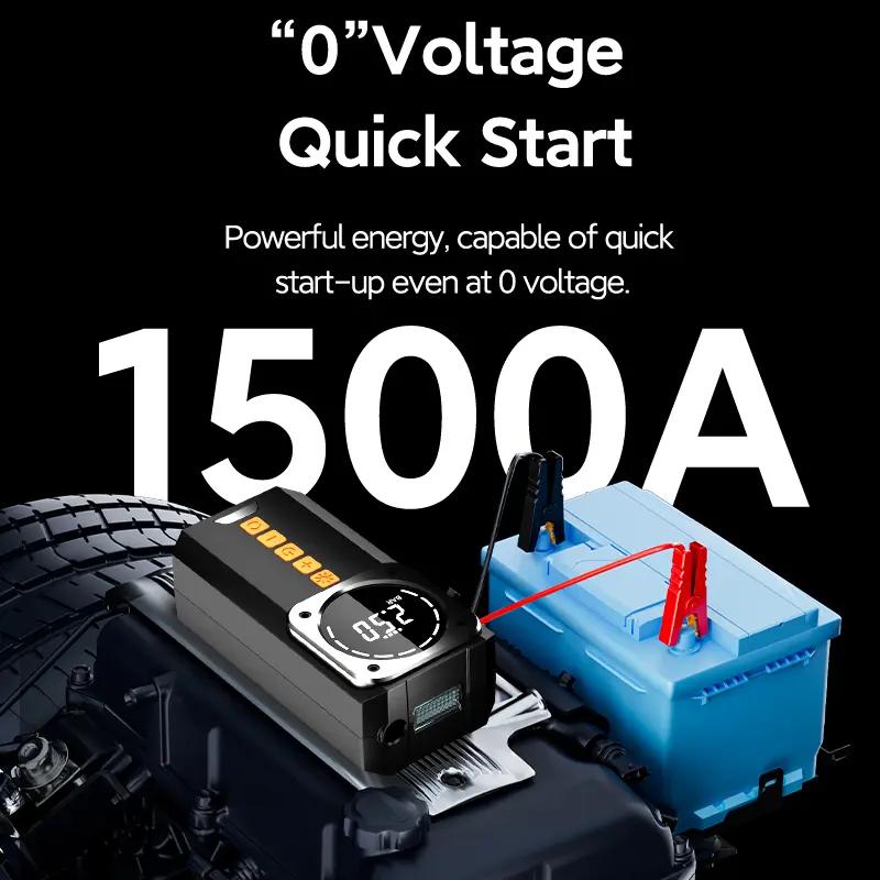 📢📢40% OFF !! ⏰Digital Display Air Compressor and Car Battery Booster