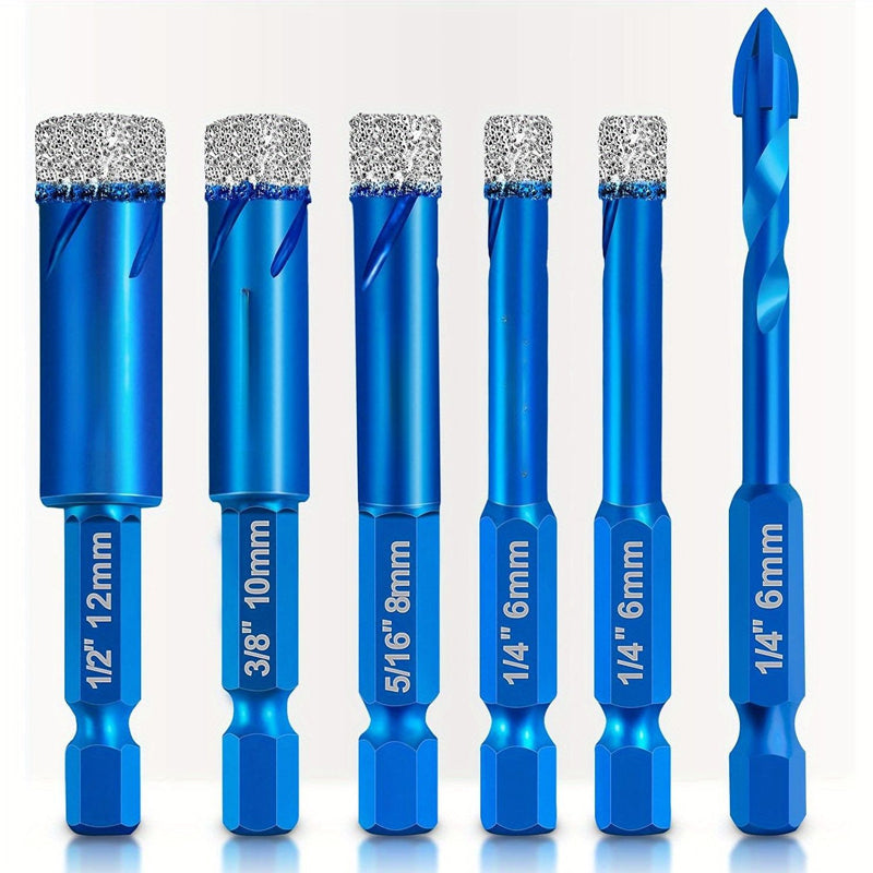 📢📢50% OFF !! ⏰Diamond Drill Bit 6-Piece Set