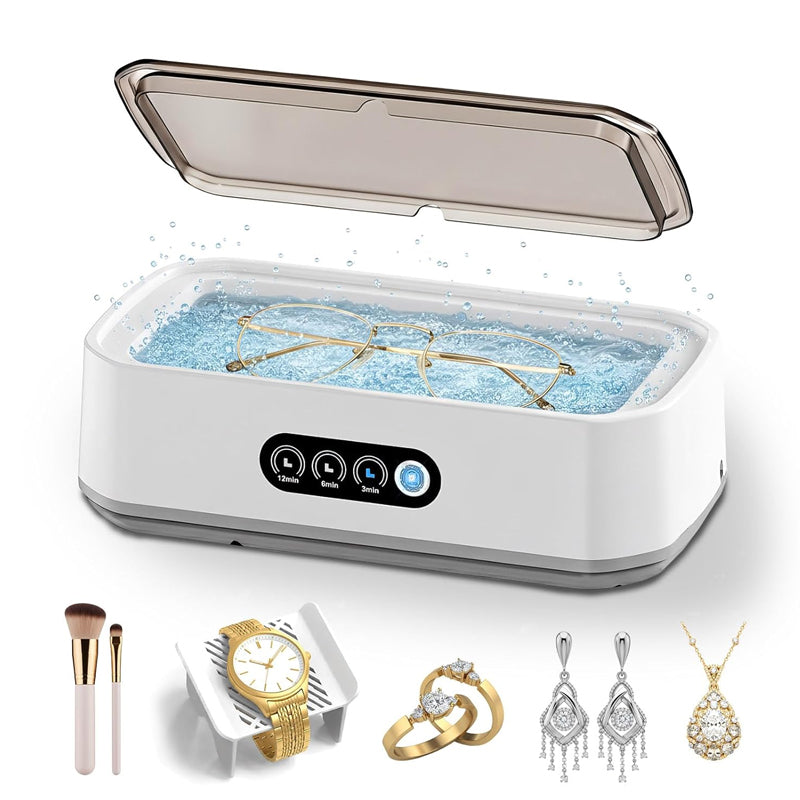 📢📢40% OFF !! ⏰650ml Ultrasonic Cleaner for Jewelry & Glasses