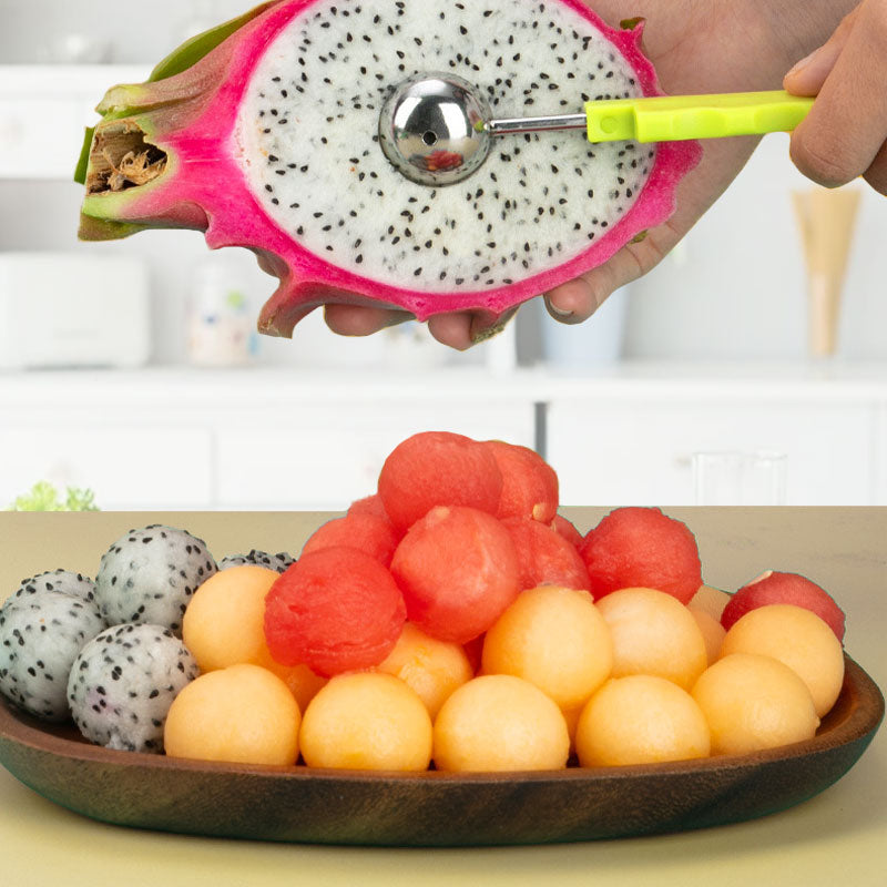 📢📢50% OFF !! ⏰3-in-1 Stainless Steel Melon Baller Scoop Tool Kit