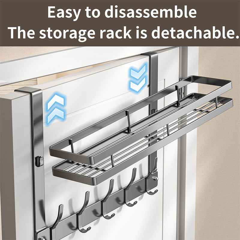 📢📢50% OFF !! ⏰Over The Door Hooks with Storage Basket