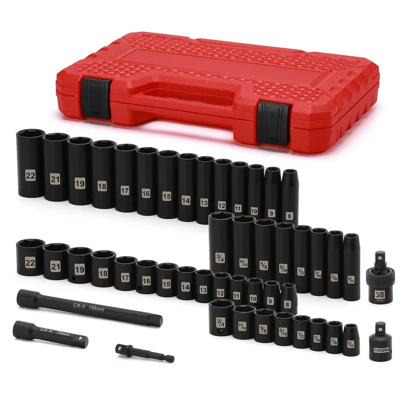 📢📢50% OFF !! ⏰49-Piece Drive Impact Socket Set