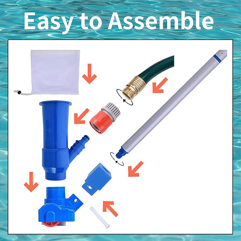 📢📢50% OFF !! ⏰Powerful Suction Pool Vacuum Jet Kit
