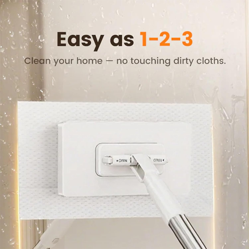 📢📢40% OFF !! ⏰Retractable Snap Grip Mini Flat Mop