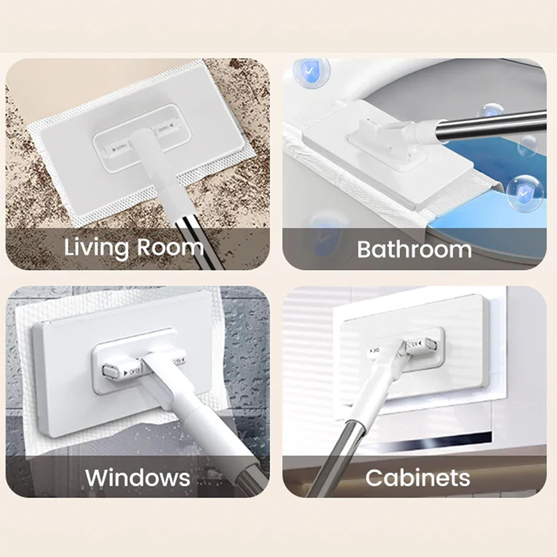 📢📢40% OFF !! ⏰Retractable Snap Grip Mini Flat Mop