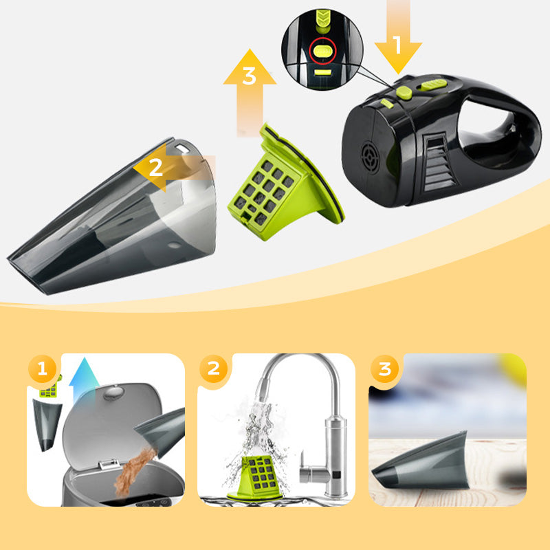 📢📢50% OFF !! ⏰Multifunctional Wireless Powerful Car Vacuum Cleaner