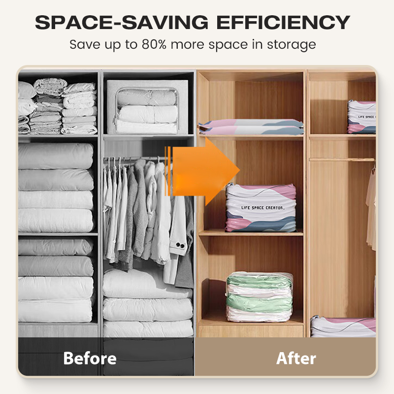 📢📢50% OFF !! ⏰No-Pump Large Vacuum Storage Compression Bags