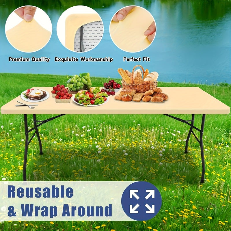 📢📢50% OFF !! ⏰Fitted Spandex Table Cover for Rectangular & Square Tables