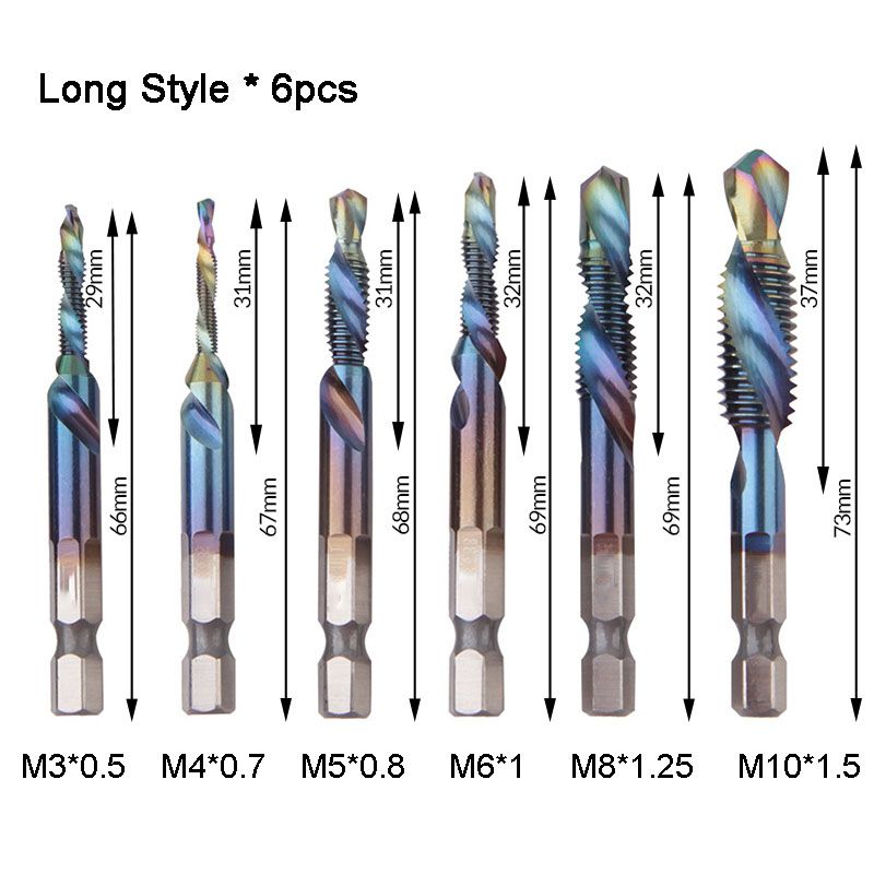📢📢50% OFF !! ⏰6PCS Multipurpose Compound Spiral Tap Set