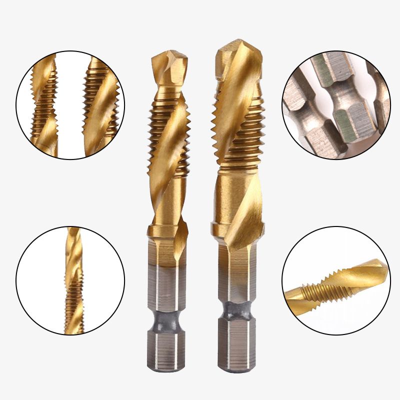 📢📢50% OFF !! ⏰6PCS Multipurpose Compound Spiral Tap Set