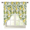 📢📢50% OFF !! ⏰Botanical Print Rod Pocket Window Curtains