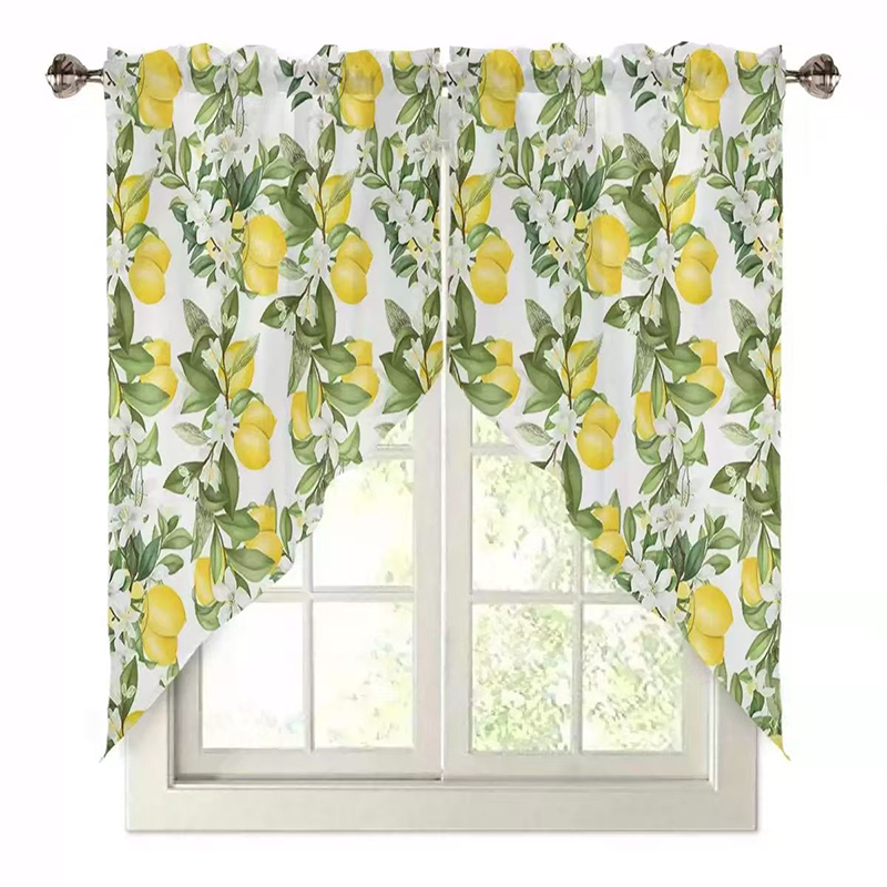 📢📢50% OFF !! ⏰Botanical Print Rod Pocket Window Curtains