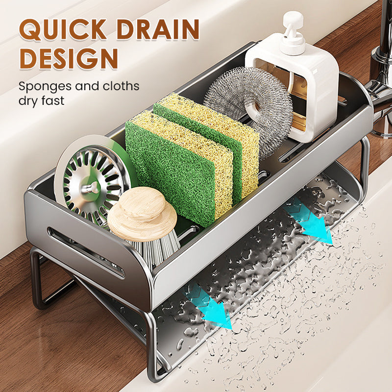 📢📢50% OFF !! ⏰Multifunctional Sink Drain Rack for Kitchen Organization