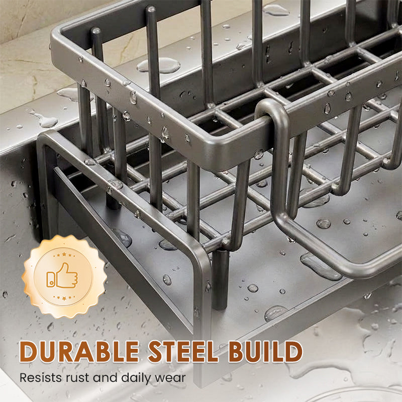 📢📢50% OFF !! ⏰Multifunctional Sink Drain Rack for Kitchen Organization