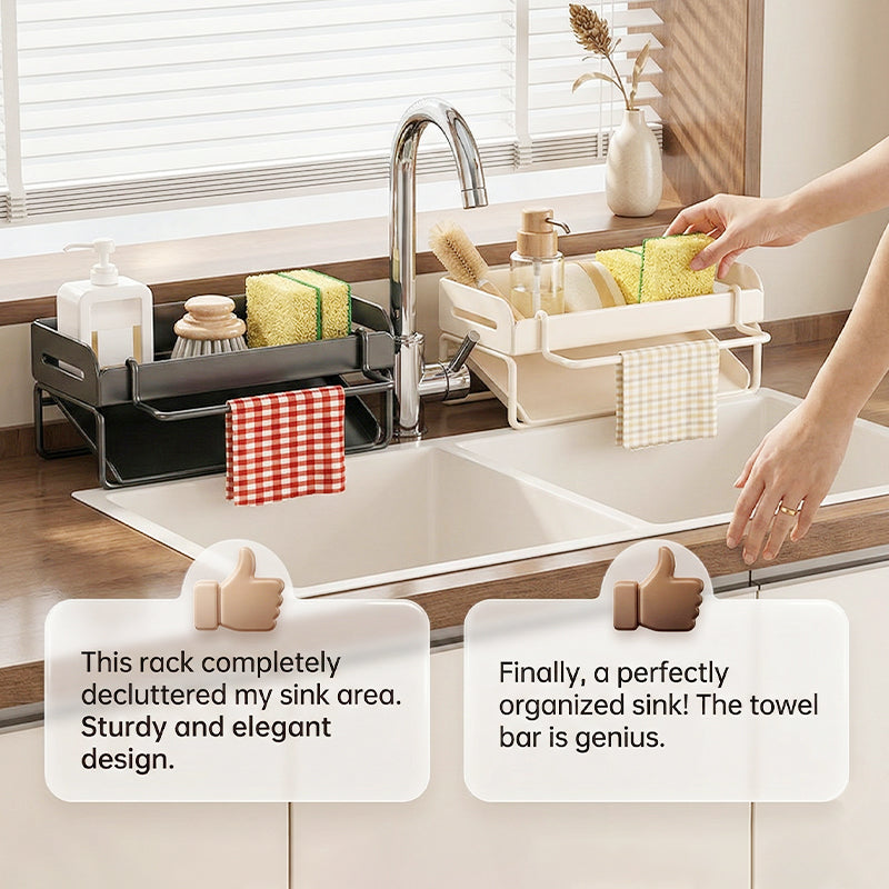 📢📢50% OFF !! ⏰Multifunctional Sink Drain Rack for Kitchen Organization