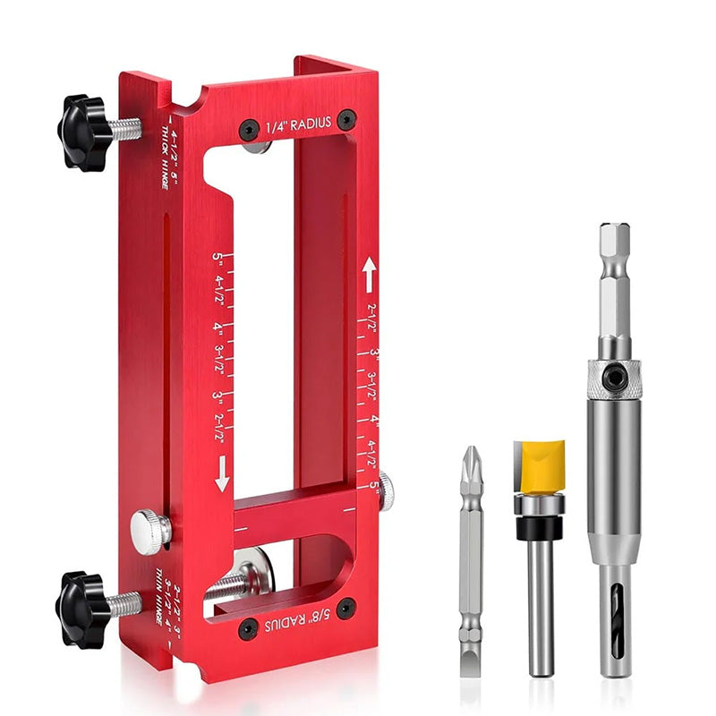 📢📢40% OFF !! ⏰Adjustable Door Hinge Mortise Jig Kit