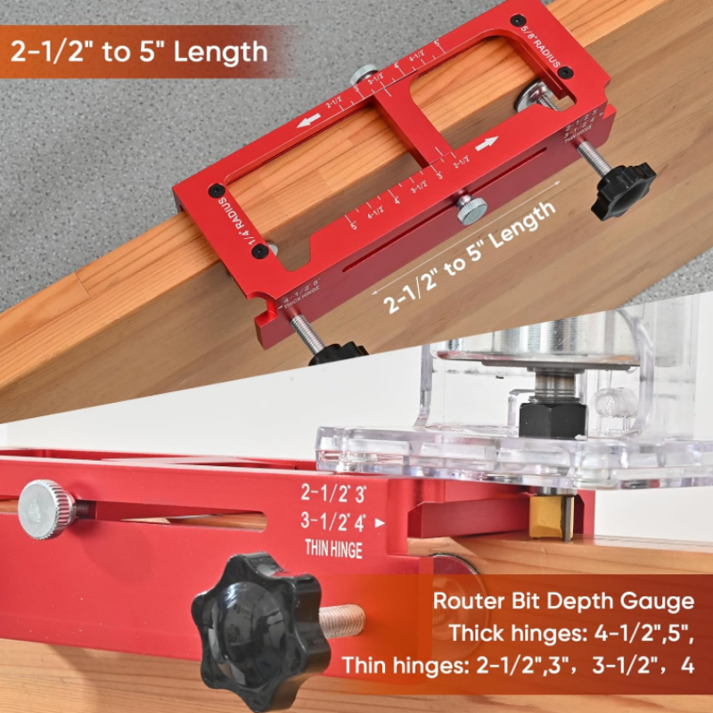 📢📢40% OFF !! ⏰Adjustable Door Hinge Mortise Jig Kit