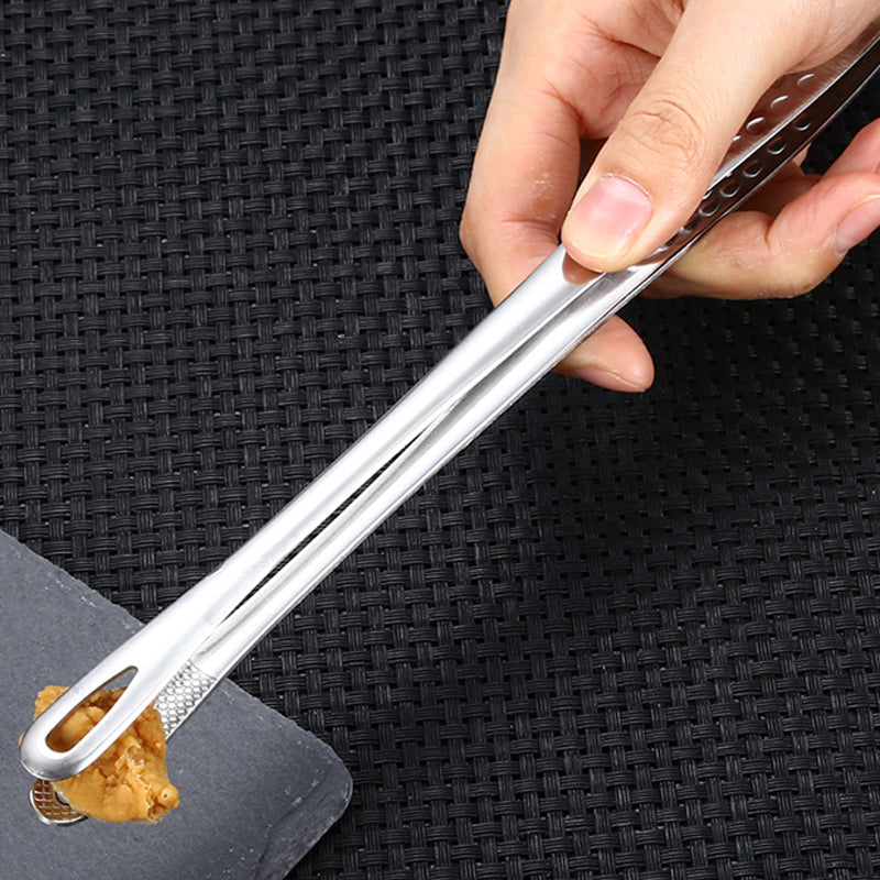 📢📢50% OFF !! ⏰28cm Super Long Stainless Steel Grill Tongs