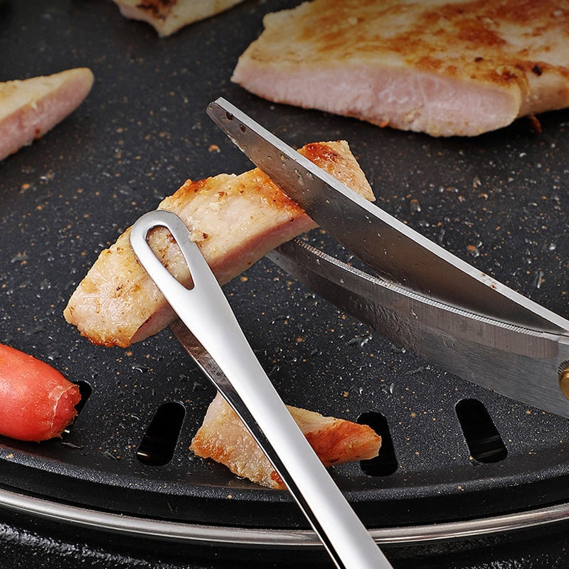 📢📢50% OFF !! ⏰28cm Super Long Stainless Steel Grill Tongs