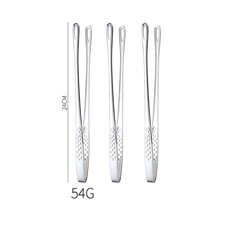 📢📢50% OFF !! ⏰28cm Super Long Stainless Steel Grill Tongs