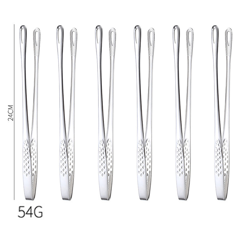 📢📢50% OFF !! ⏰28cm Super Long Stainless Steel Grill Tongs