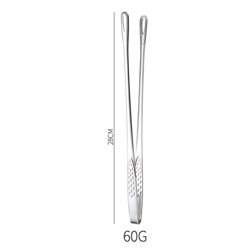 📢📢50% OFF !! ⏰28cm Super Long Stainless Steel Grill Tongs