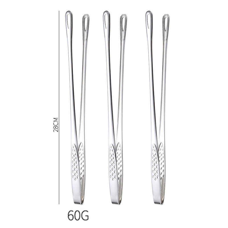 📢📢50% OFF !! ⏰28cm Super Long Stainless Steel Grill Tongs