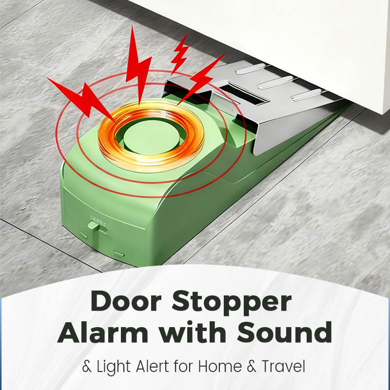 📢📢50% OFF !! ⏰Door Stopper Alarm with Sound & Light Alert for Home & Travel