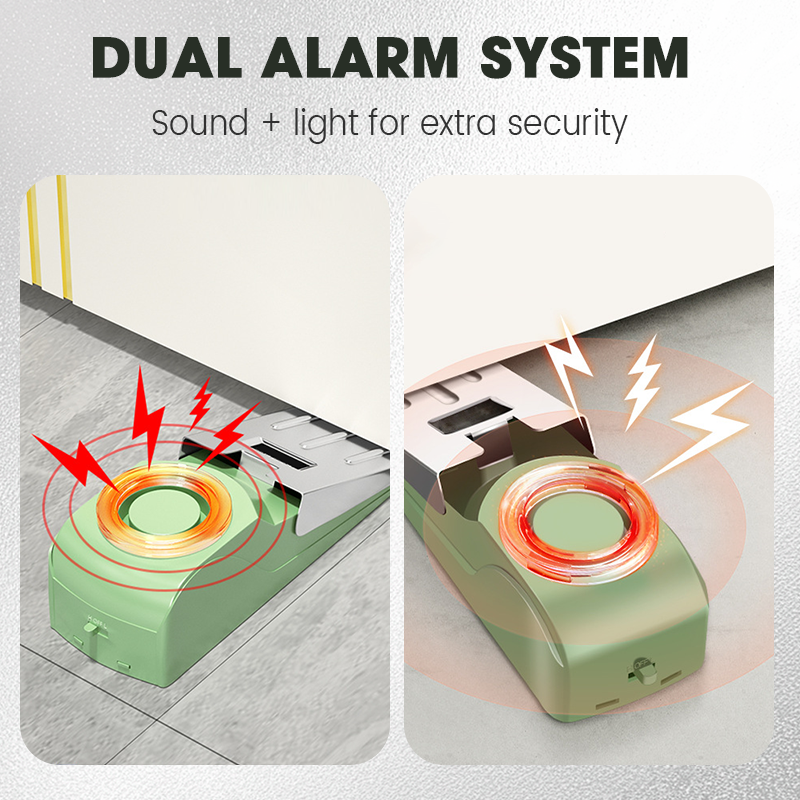 📢📢50% OFF !! ⏰Door Stopper Alarm with Sound & Light Alert for Home & Travel