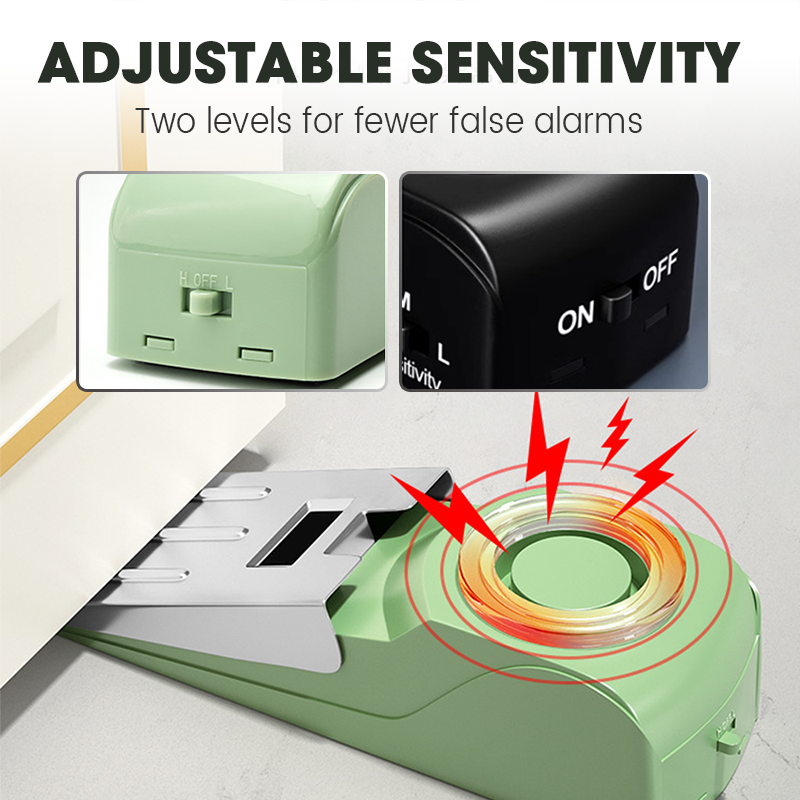 📢📢50% OFF !! ⏰Door Stopper Alarm with Sound & Light Alert for Home & Travel