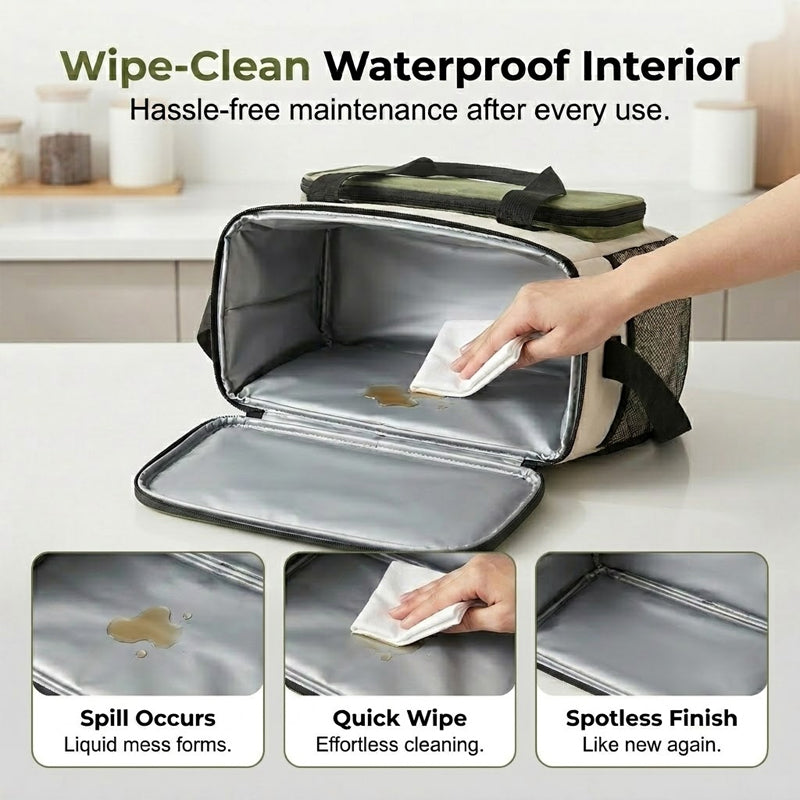 📢📢50% OFF !! ⏰Large Capacity Insulated Cooler Bag for Picnics & Outdoors