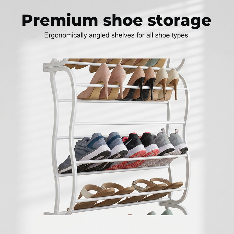 📢📢50% OFF !! ⏰ Over-the-Door Shoe Rack Organizer – 24 pockets & tool-free install – Fits standard doors, holds up to 24 pairs – perfect for entryway or closet 🚪✨