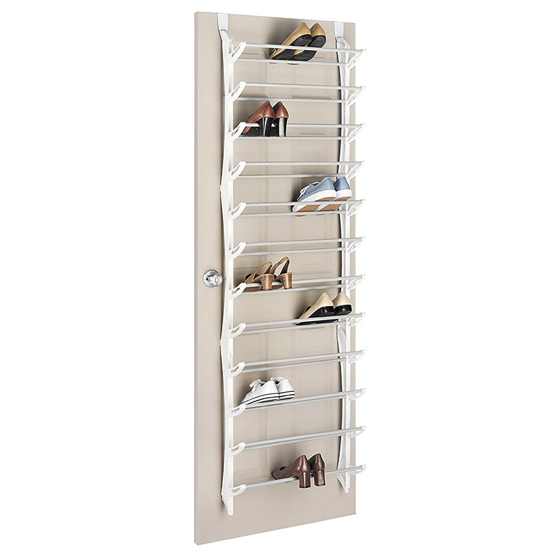 📢📢50% OFF !! ⏰ Over-the-Door Shoe Rack Organizer – 24 pockets & tool-free install – Fits standard doors, holds up to 24 pairs – perfect for entryway or closet 🚪✨