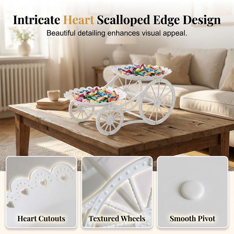 📢📢50% OFF !! ⏰Two-Tier Carriage Serving Stand