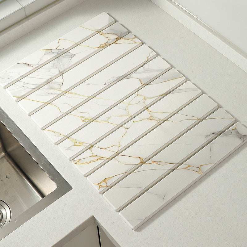 📢📢40% OFF !! ⏰Luxury Marble Effect Diatomaceous Earth Drying Mat – 60-Second Super Absorbent & Heat-Resistant